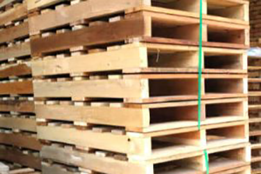 MIXED WOOD 2-WAYS STRINGER TYPE PALLET